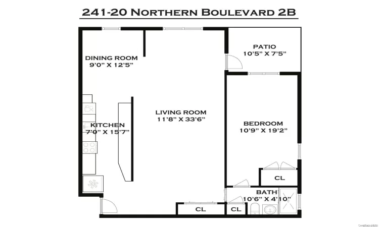 241-20 Northern Blvd, New York, NY, 1 Bedroom Bedrooms, 4 Rooms Rooms,1 BathroomBathrooms,Residential,For Sale,Northern Blvd,L3539067