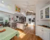 Breakfast area with kitchen and dining area