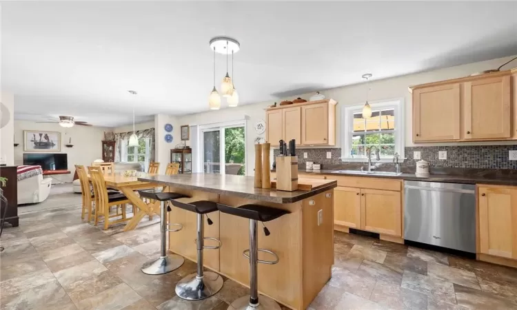 Large Eat-in Kitchen open to living space