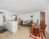 Dining room featuring light hardwood / wood-style flooring