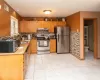 Kitchen from dining area