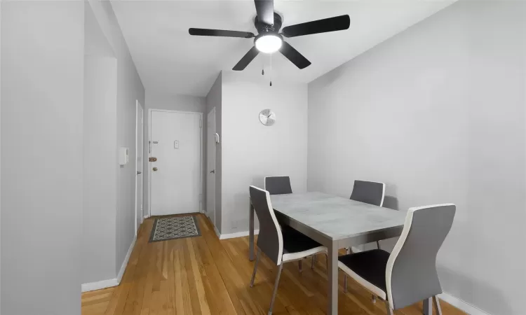 Living room with radiator heating unit