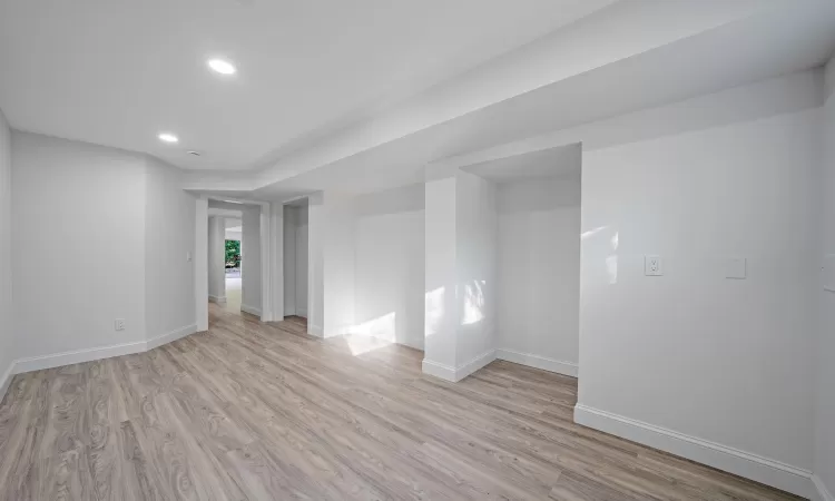 Unfurnished room featuring light hardwood / wood-style floors