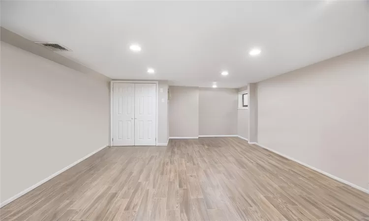 Basement finished with tiles throughout