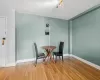 Dining area featuring light hardwood / wood-style floors