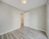 Empty room with light wood-type flooring