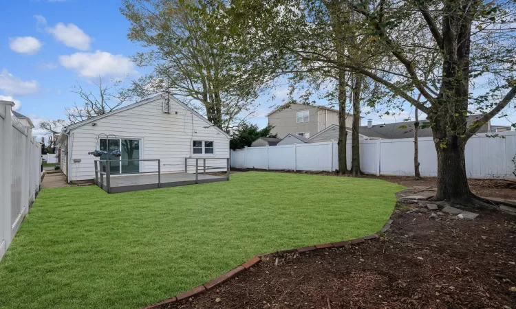 View of yard with a patio