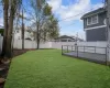 View of yard featuring a wooden deck