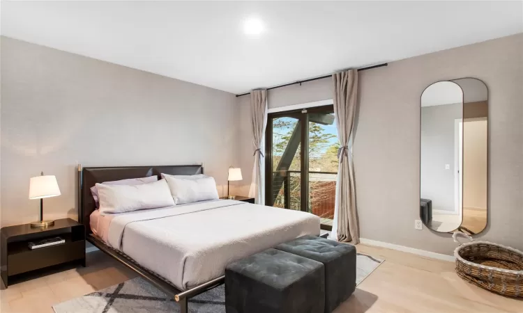 Bedroom featuring light hardwood / wood-style flooring