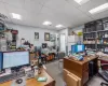 Home office featuring a paneled ceiling