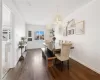 Dining room featuring dark hardwood / wood-style flooring