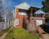 View of front of property featuring a front lawn