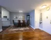 Dining space featuring dark hardwood / wood-style flooring