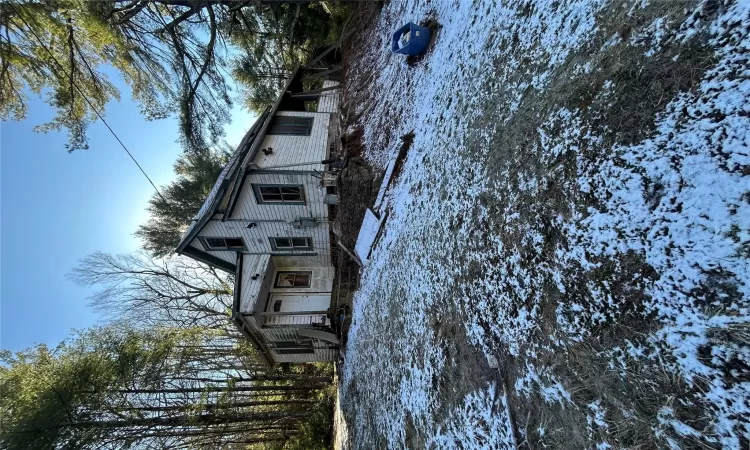 View of snow covered exterior