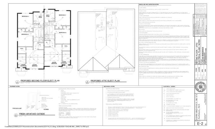 Second Floor & Attic plan