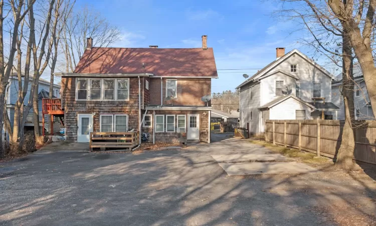 View of rear view of property