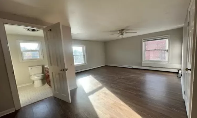 Living Room, with full bathroom to the left.