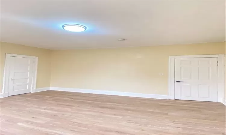 Empty room featuring light hardwood / wood-style floors