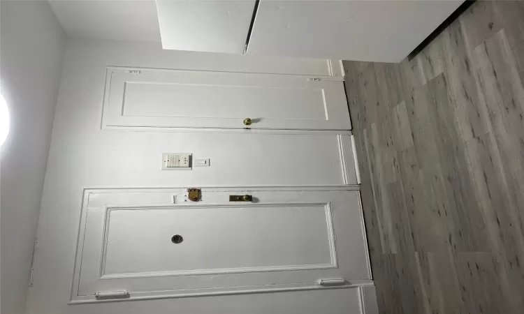 Entryway featuring light wood-type flooring