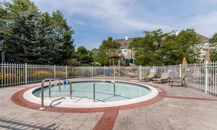 View of pool with a patio