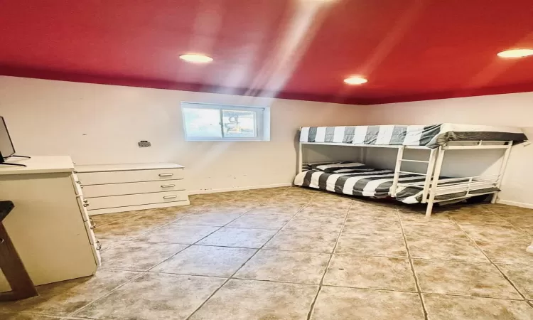 View of tiled bedroom