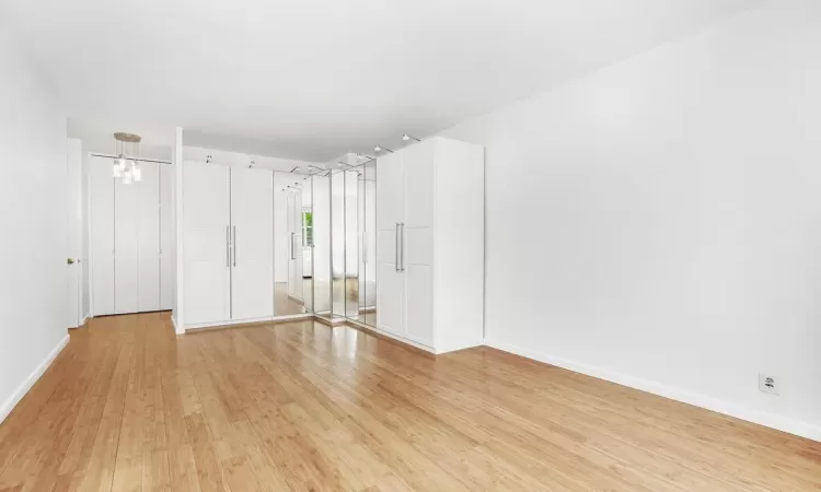 Unfurnished room featuring light hardwood / wood-style flooring