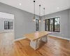 White oak table with white wash