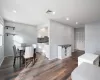 Dining room featuring dark hardwood / wood-style floors