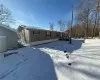 View of snow covered house