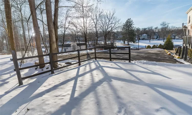 View of snowy yard