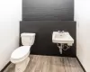 Bathroom with toilet and sink