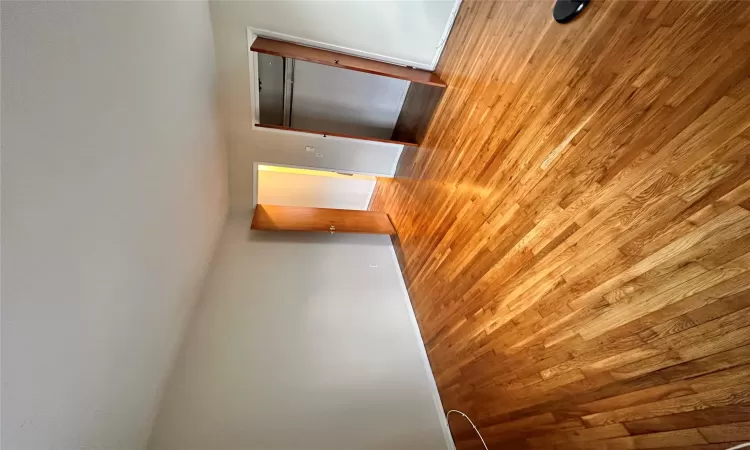 Unfurnished bedroom with a closet and light wood-type flooring