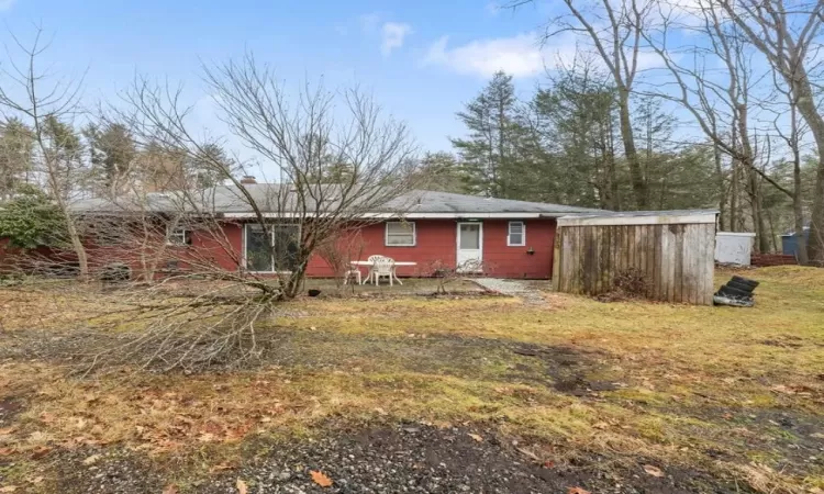 View of back of property