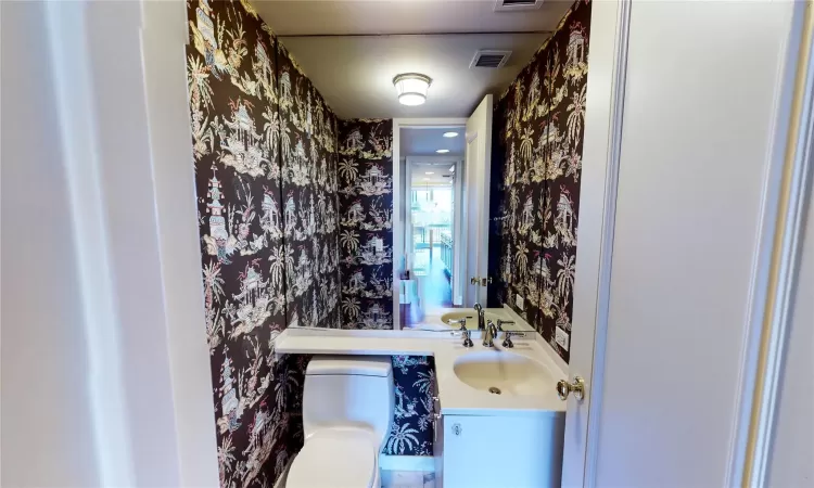 Powder Room, Located off Entry Hall