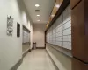 Hall with mail boxes