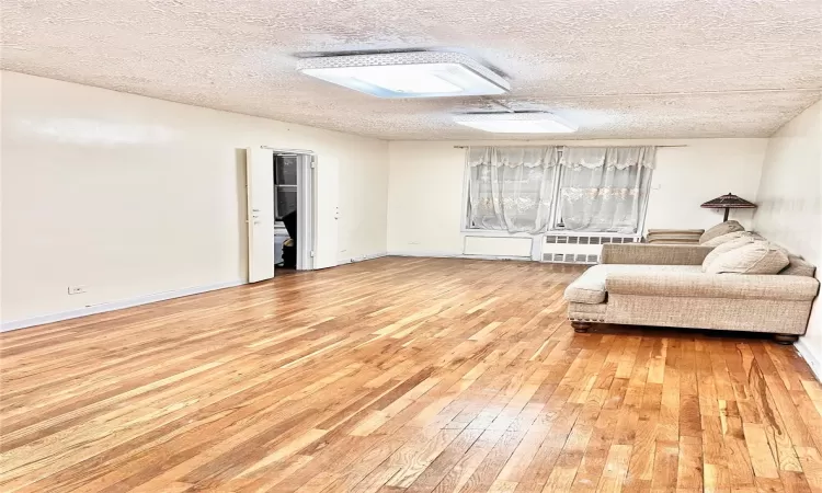 living room with hardwood flooring