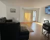 Living room featuring light wood-type flooring