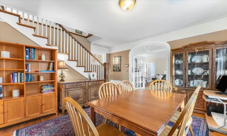 Dining room featuring wood-type flooring