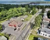 Aerial view featuring the subject property, Newburgh/Beacon bridge and the the Hudson River.