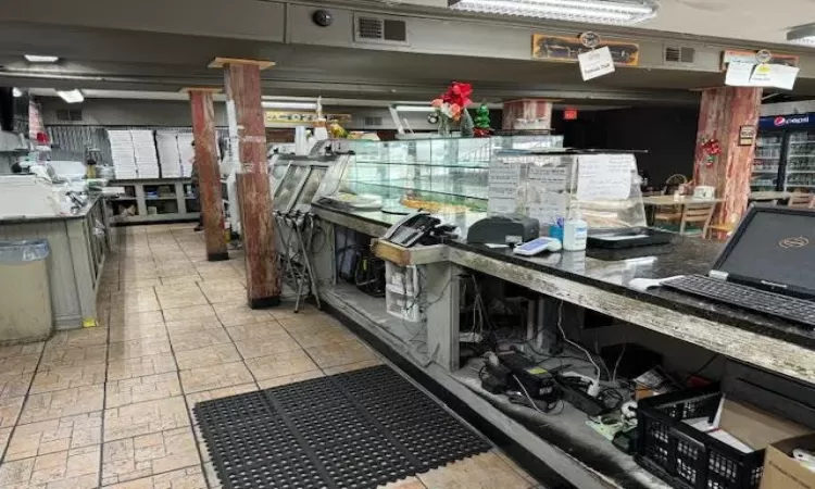 View of the service counter area...