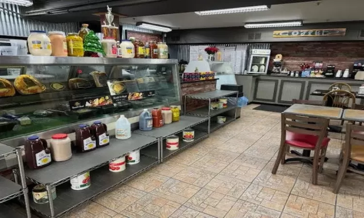 Deli service counter area