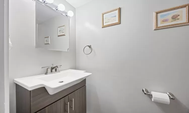 Bathroom featuring vanity