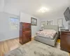 Bedroom featuring light wood-type flooring