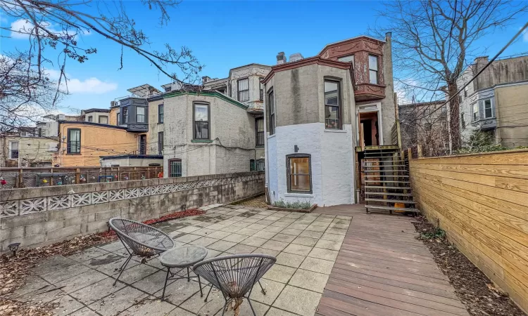 Back of property featuring a patio area