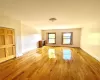 Empty room with light wood-type flooring