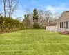 View of yard featuring a deck