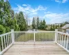 Primary Bedroom Balcony View of wooden deck