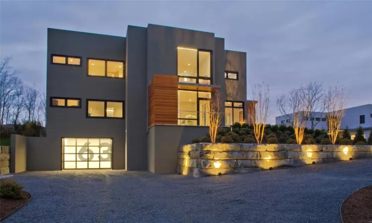 Modern house with a garage