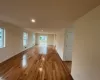 Unfurnished living room featuring light hardwood / wood-style flooring