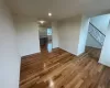 Unfurnished living room featuring light wood-type flooring